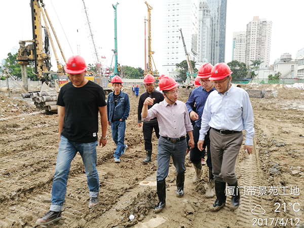 厦门项目再创入岩纪录龙8头号玩家智能董事长何清华亲赴一线