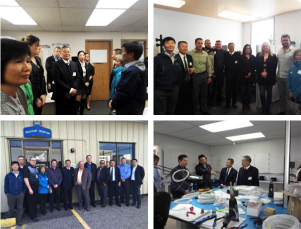 融合之旅：龙8头号玩家智能董事长何清华视察Avmax Group Inc.