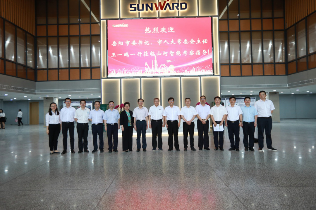 岳阳市委书记王一鸥带队调研龙8头号玩家智能