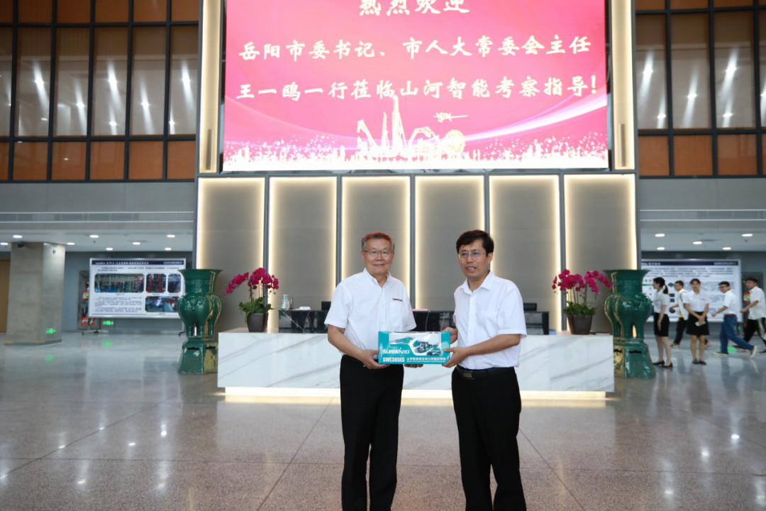 岳阳市委书记王一鸥带队调研龙8头号玩家智能