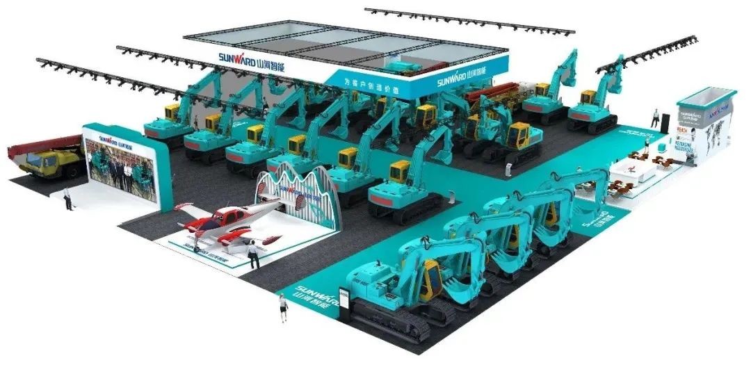 进场布展！2021年长沙国际工程机械展倒计时，，，，，龙8头号玩家智能展区亮点提前剧透