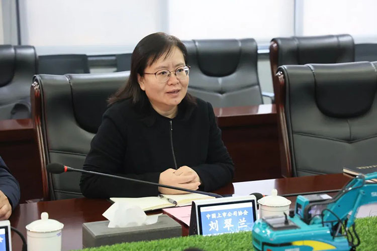 中国上市公司协会党委委员、副秘书长刘翠兰一行调研龙8头号玩家智能