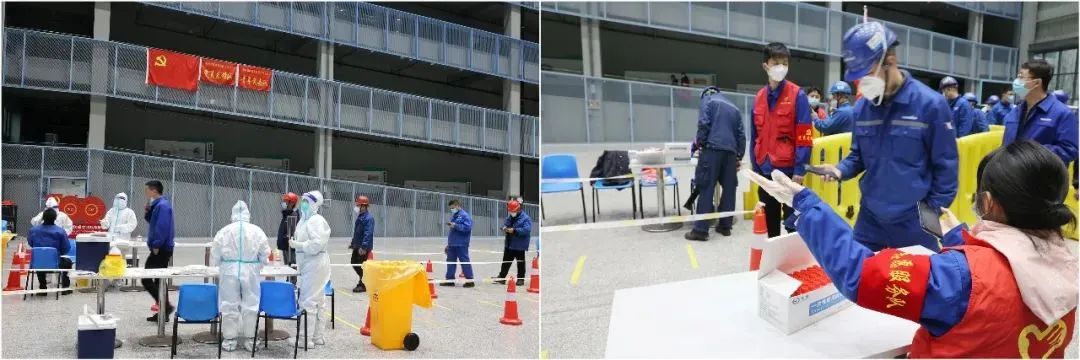 抗疫先锋在行动！龙8头号玩家智能自愿者助力核酸采样