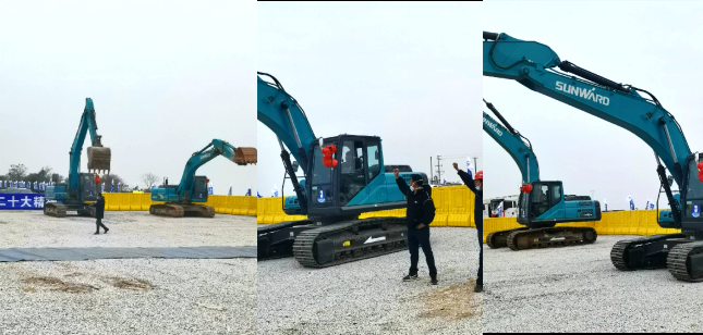 湘江航道虞公港项目开建，，，，，，，“龙8头号玩家绿”挖掘机强势助阵