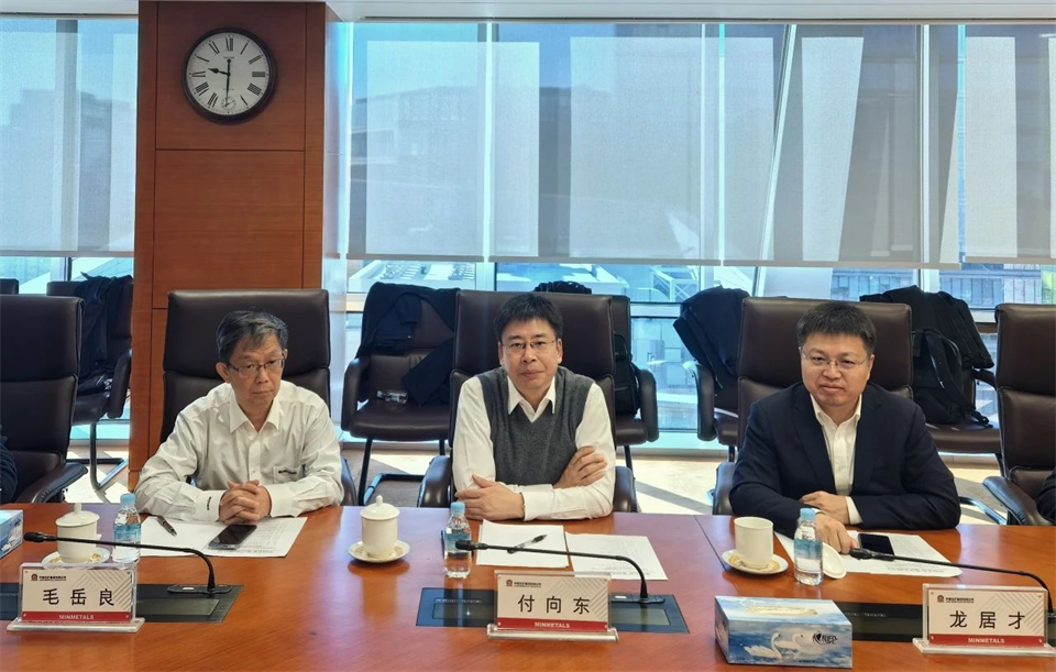 龙8头号玩家智能董事长付向东带队造访中国五矿集团