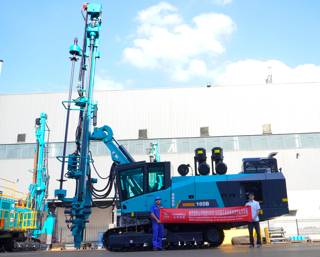 征服国际高端客户！龙8头号玩家智能潜孔钻机进军北美市场